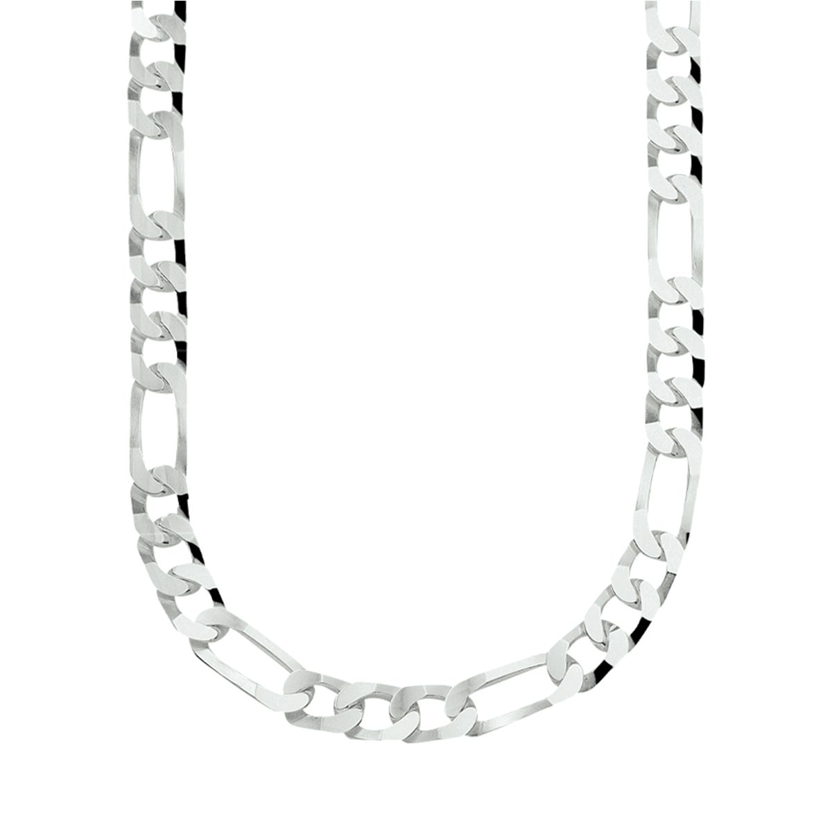Stijlvol zilveren collier met een figaro schakel. Het collier heeft een draaglengte van 60cm en een schakelbreedte van 6mm. Uitgevoerd met een stevige karabijn sluiting.