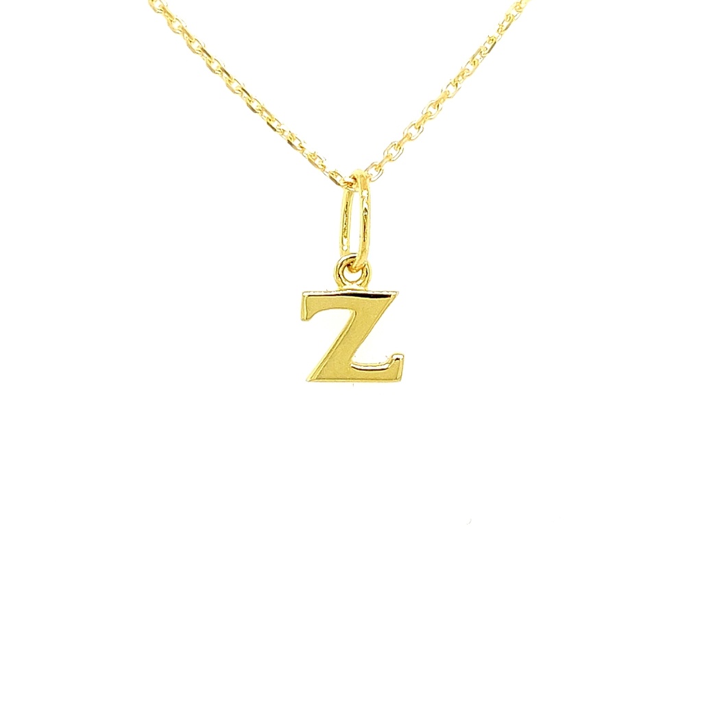 Gouden hanger letter Z gh0494-z
