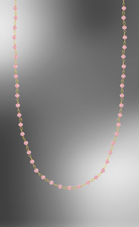 Lotus zilver plaqué met roze steentjes