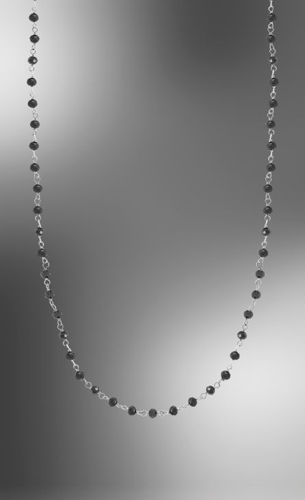 lotus zilver met zwarte bolletjes