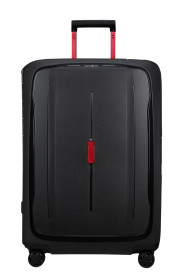 De Samsonite Essens Spinner 75/28 Charcoal Red heeft een ruim hoofdcompartiment, vier dubbele wielen voor soepele mobiliteit, een telescopische handgreep en een TSA-slot voor extra veiligheid. Draag de spinner aan de handgreep of gebruik de verstelbare schouderband om hem over de schouder te dragen. Deze lichtgewicht en duurzame spinner is perfect voor al uw reisbehoeften. Koop nu bij onze webshop! Of kom naar de winkel





Buitenkant
De schalen zijn gemaakt met minstens 70% gerecycleerd polypropyleen, dat deel uitmaakt van ons Recyclex™ Material Technology Initiative.
Binnenkant
De voering en de riemen aan de binnenkant zijn gemaakt met resp. 97% en 100% gerecycleerde petflessen, die deel uitmaken van ons Recyclex™ Material Technology Initiative. De coating en de versterkende stof aan de achterkant zijn gemaakt van nieuwe materialen.
Gerecycleerde petflessen
De voering en de riemen aan de binnenkant zijn gemaakt met een equivalent van 16 gerecycleerde petflessen (0,5l - 20g).
Gerecycleerd plastic
De schalen zijn gemaakt met een equivalent van 466 yoghurt potjes van 4g.
Groene elektriciteit
Voor de productie van de schalen en de assemblage van het finale product wordt groene elektriciteit gebruikt.

Afmetingen
75 x 52 x 33 cm
 Maattabel
Volume
111 Liter
