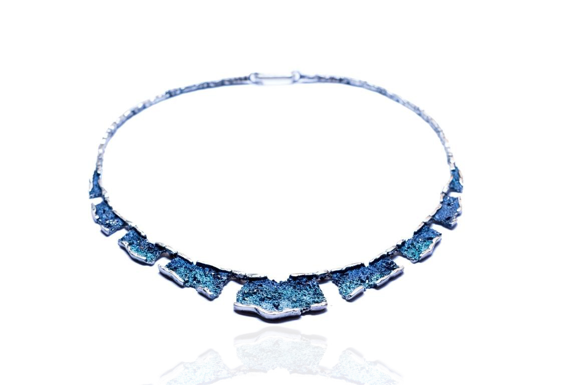 Arior -Zilveren collier, Formentera-Blue, maat 43.5cm - 1130315XPU