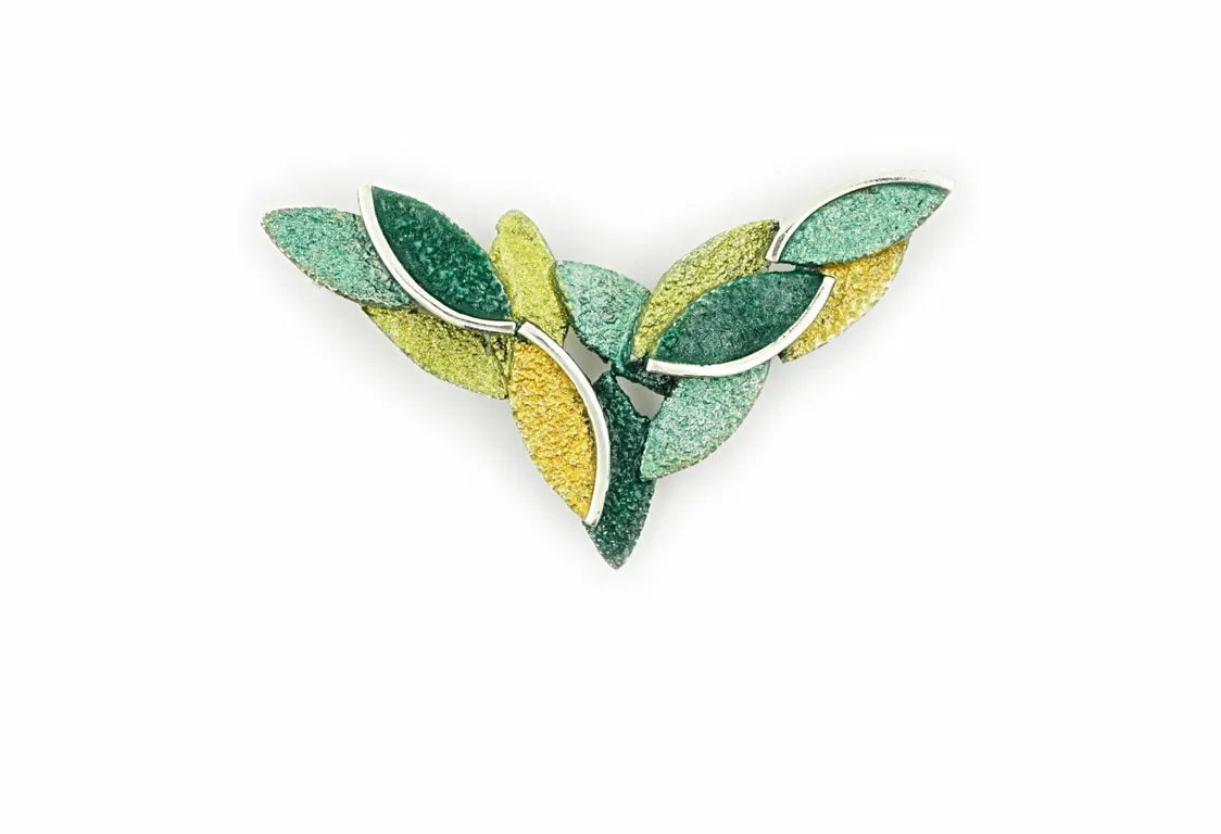 Arior Barcelona - Zilveren hanger, Eire Green Small, Maat 47x27mm - 1173685XPU