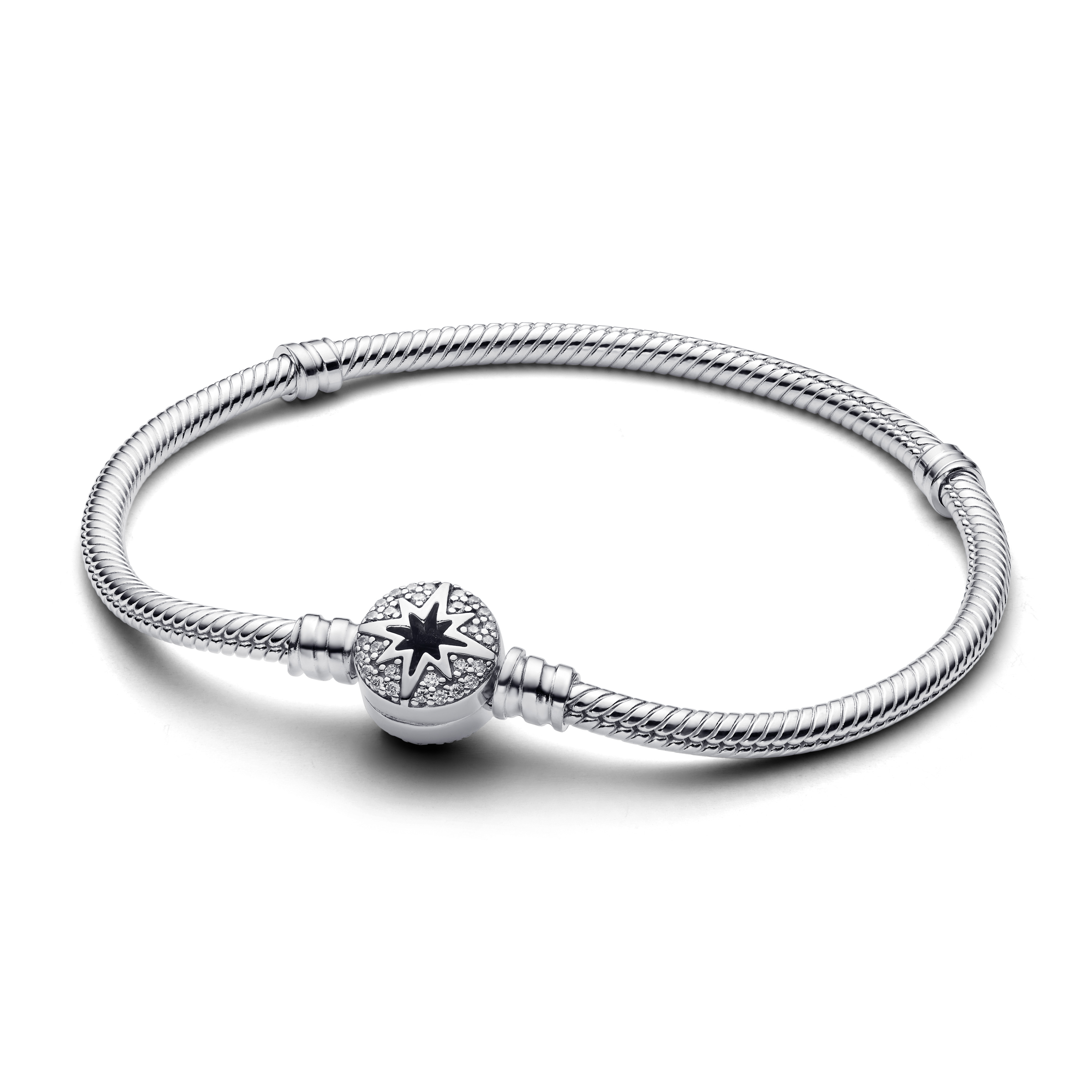 Pandora Slangenschakelarmband met sluiting met poolster