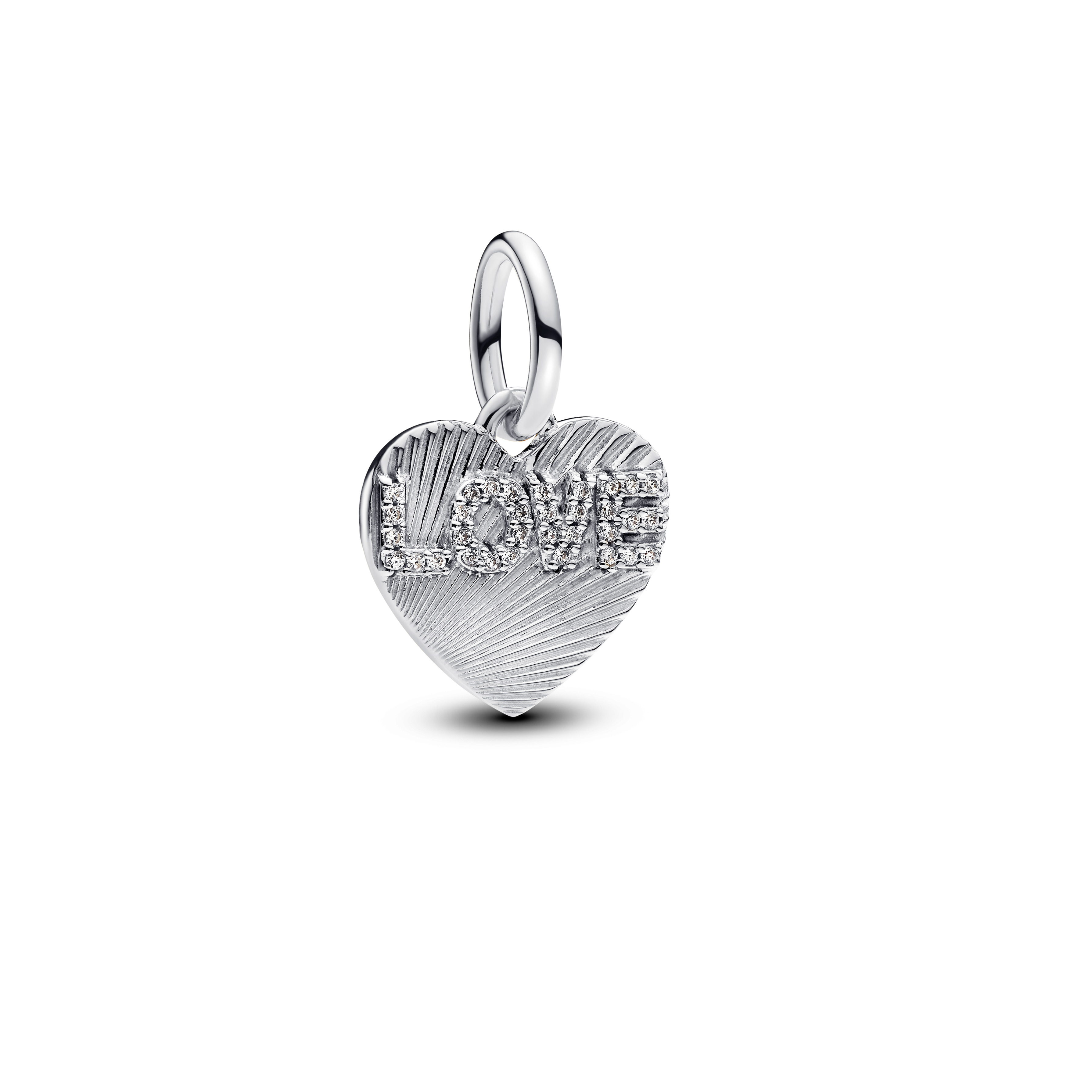 Pandora - Zilveren hart bedel LOVE - 793604C01