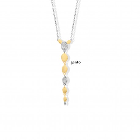 ketting zilver bicolor gento jewels 