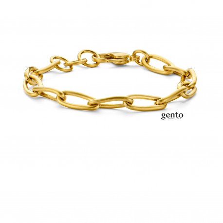 ARMBAND EDELSTAAL PVD GEEL / MAT A31A00