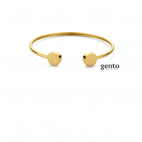Armband vast staal goudkleur