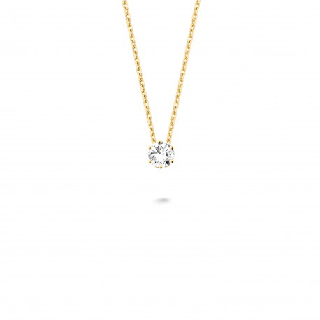 Gento zilver plaqué  hanger met ketting zirconium