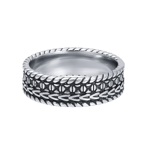 De iXXXi Men single ring McLaren is gemaakt van stainless steel en heeft een zilverkleurige uitstraling. De solitaire ring bestaat geheel uit een fijngevlochten design. Single ring McLaren heeft een stoere uitstraling en is verkrijgbaar in de maten 19 t/m 23. Met welke items uit de iXXXi Men collectie combineer jij deze zilverkleurige ring McLaren?

Gemaakt van duurzaam stainless steel.
Hypo-allergeen
Nikkel vrij
Verkleurt niet en geeft niet af op de huid.