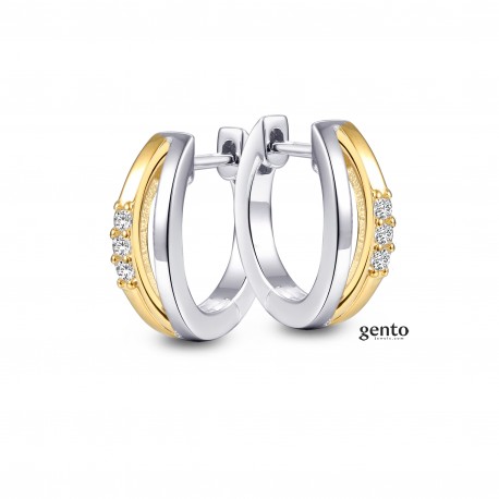 OORRING ZILVER 925 RHOD CZ / BICO