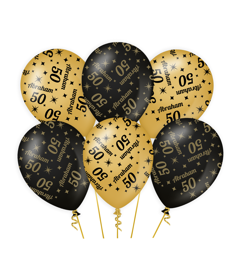 De gold/black Classy party balloons van Paper Dreams zijn een feestelijke toevoeging voor elke winkel. Deze goud/zwarte ballon met Abraham 50 is gemaakt van natuurlijk latex en door het unieke kleurgebruik zijn deze luxe ballonnen een echte eyecatcher. De Classy party balloons zijn 30 bij 30 centimeter