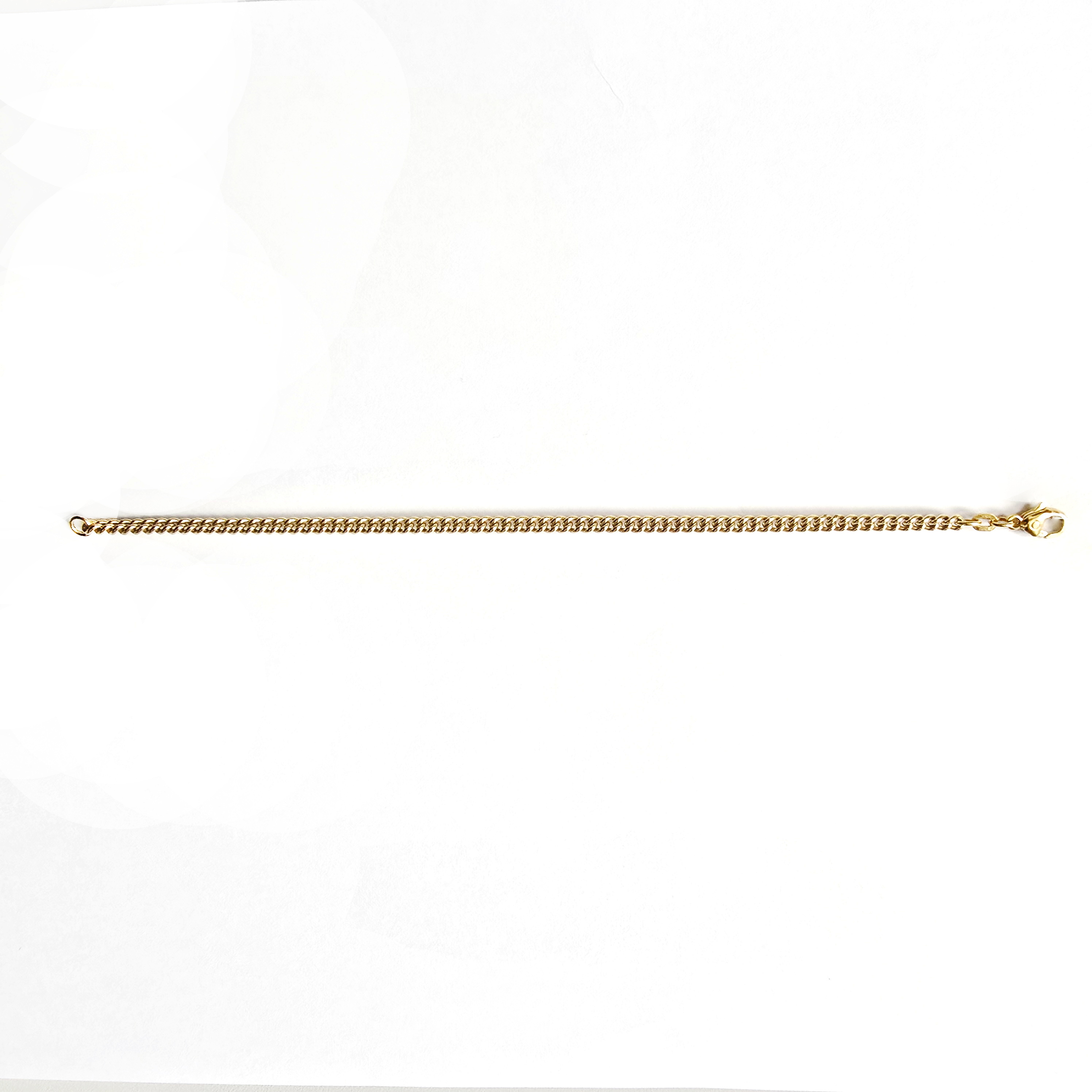 Massief gouden gourmet armband 