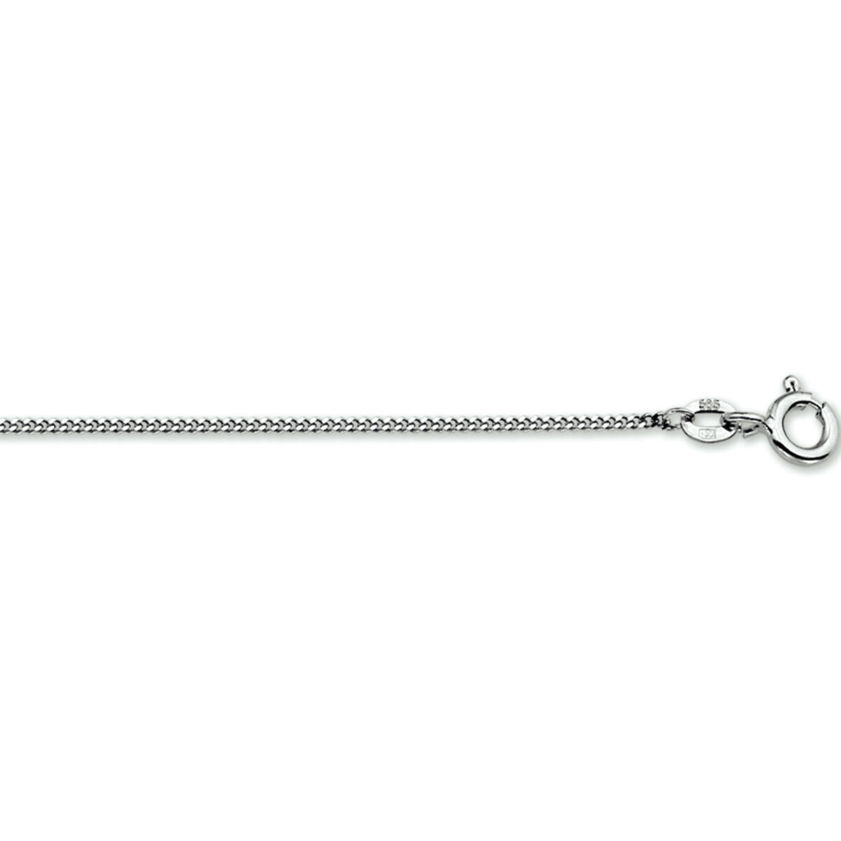 Witgouden Collier gourmette  42 cm 41019032 