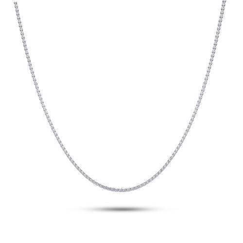 Zilveren collier, vossestaart