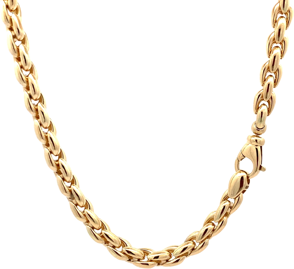Monzario - 14kt Geelgouden fantasie collier, 6mm, 45cm - 615-C