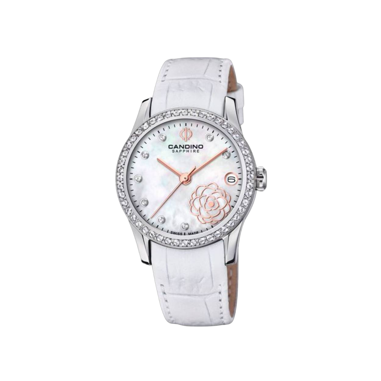 dames uurwerk met lederen band zwitsers