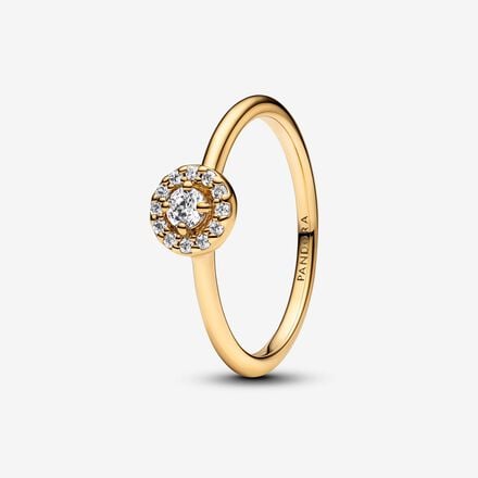 Pandora Ronde pavé halo-ring