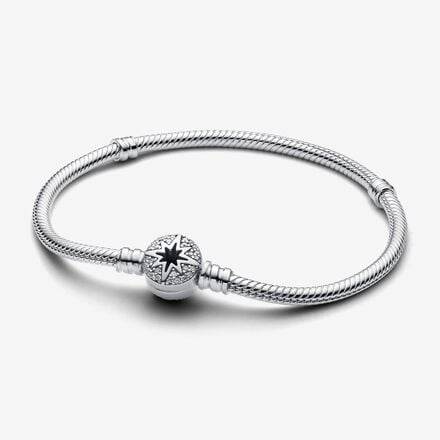 Pandora Slangenschakelarmband met sluiting met poolster