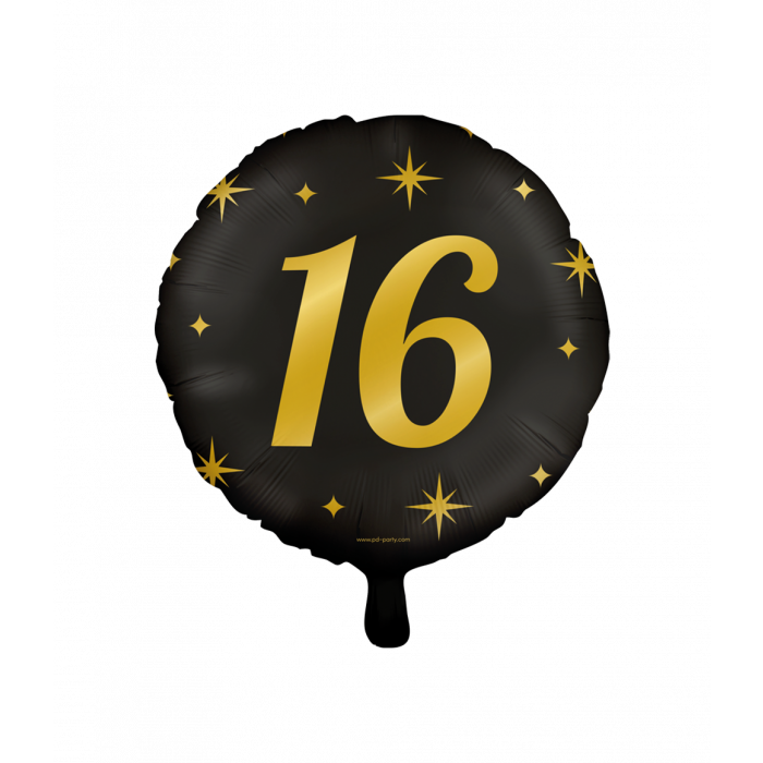 De Classy foil balloons zijn onderdeel van de luxe Classy lijn van Paper Dreams en een leuke toevoeging bij bijvoorbeeld de party vlaggen en de party ballonnen. Door de gebruikte kleurencombinatie goud/zwart vallen de classy foil balloons 16 extra op bij een feestje! De folie ballon kan worden gevuld met helium of met lucht, hiervoor wordt standaard een rietje meegeleverd. De ballonnen hebben een diameter van ongeveer 45 centimeter
