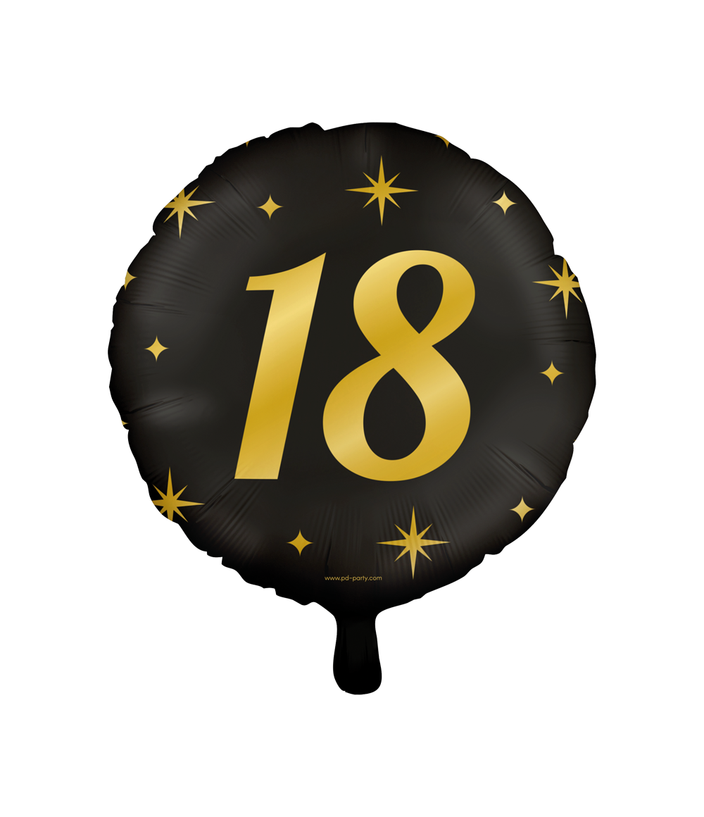 De Classy foil balloons zijn onderdeel van de luxe Classy lijn van Paper Dreams en een leuke toevoeging bij bijvoorbeeld de party vlaggen en de party ballonnen. Door de gebruikte kleurencombinatie goud/zwart vallen de classy foil balloons 18 extra op bij een feestje! De folie ballon kan worden gevuld met helium of met lucht, hiervoor wordt standaard een rietje meegeleverd. De ballonnen hebben een diameter van ongeveer 45 centimeter.