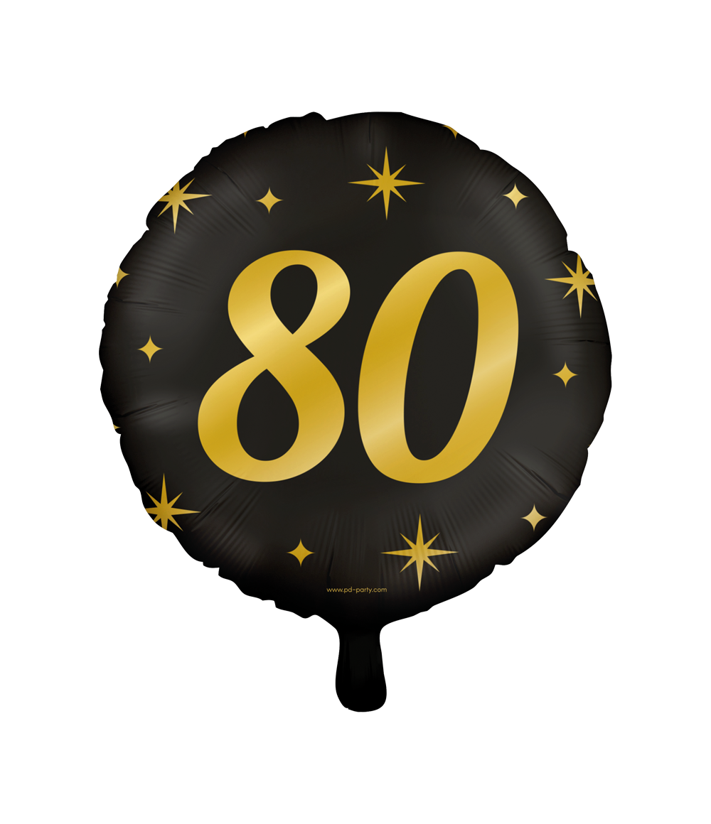 De Classy foil balloons zijn onderdeel van de luxe Classy lijn van Paper Dreams en een leuke toevoeging bij bijvoorbeeld de party vlaggen en de party ballonnen. Door de gebruikte kleurencombinatie goud/zwart vallen de classy foil balloons 80 extra op bij een feestje! De folie ballon kan worden gevuld met helium of met lucht, hiervoor wordt standaard een rietje meegeleverd. De ballonnen hebben een diameter van ongeveer 45 centimeter.