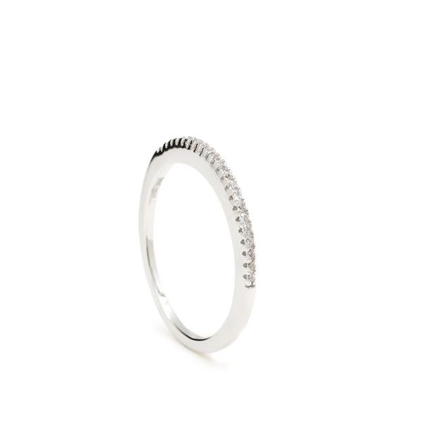 Aanschuifringetje zilver met zirkonia