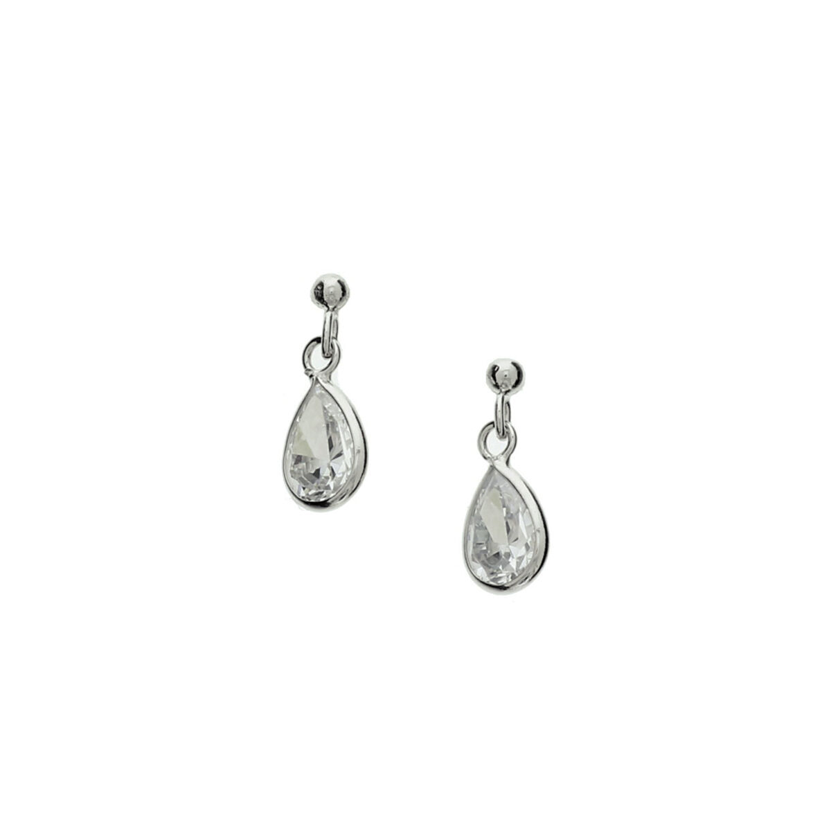 Zilver gerhodineerd oorhangers