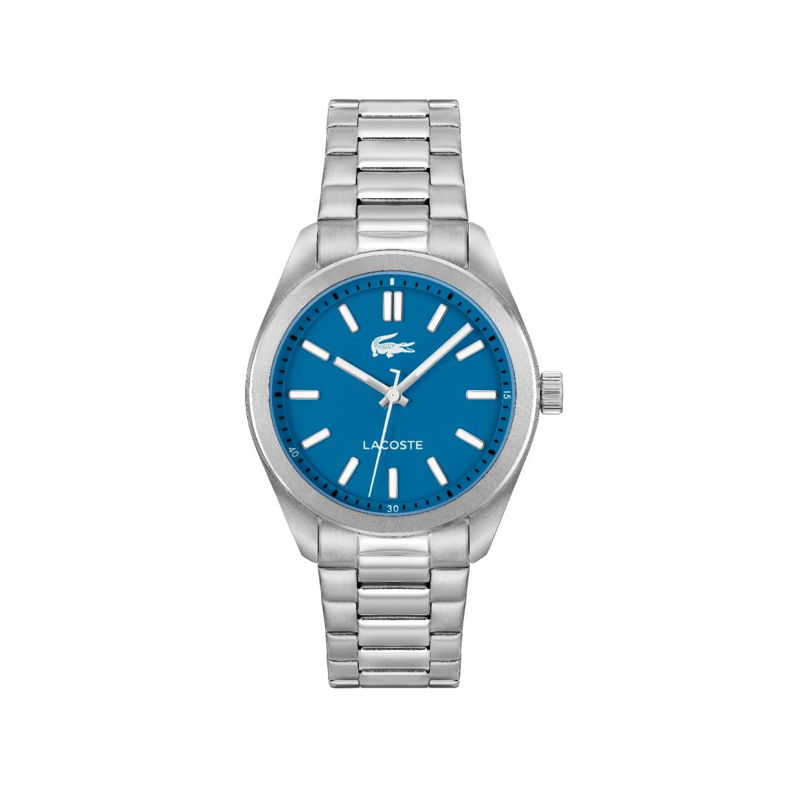 uurwerk lacoste met blauwe wijzerplaat