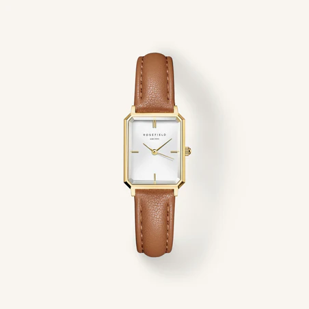 Ontdek The Octagon, Rosefield's nieuwste horlogecollectie — direct een klassieker. Dit bijzondere horloge met achthoekige klok een elegantie van 1920 elegantie uit en maken dit horloge tot een waar fashion accessoire.