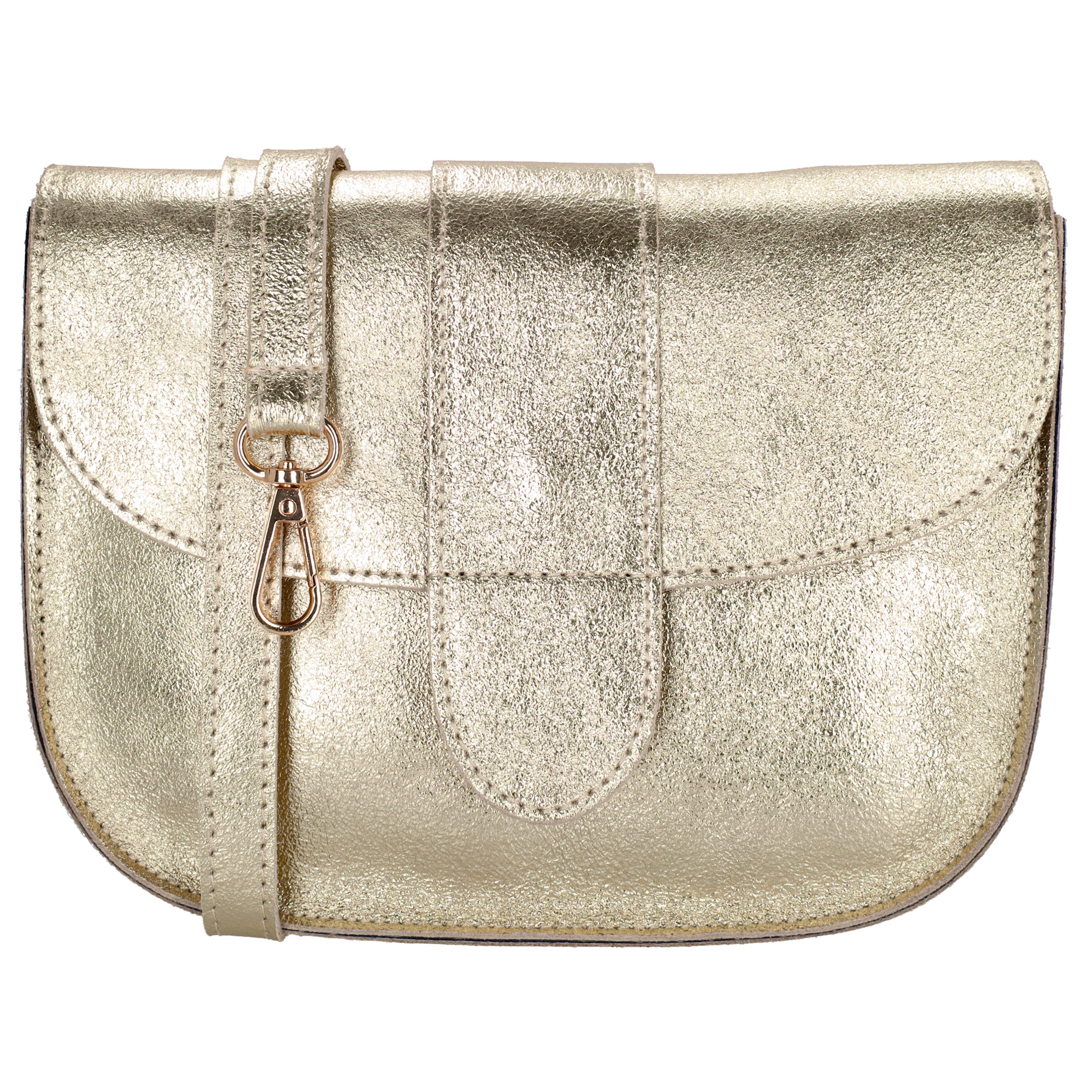 Deze Charm London Anna Schoudertas is elegant en praktisch met zijn gouden afwerking. De tas heeft een verstelbare schouderriem, een ruim hoofdvak en een binnenvak met ritssluiting. De Anna Schoudertas is perfect voor dagelijks gebruik en kan zowel over de schouder als crossbody gedragen worden. Voeg een vleugje luxe toe aan je outfit met deze stijlvolle tas van Charm London!