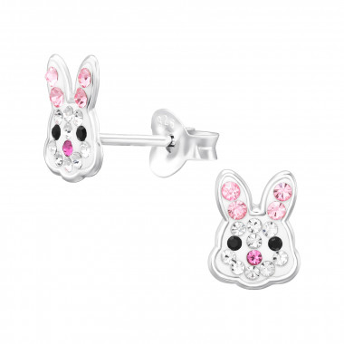 Deze prachtige zilveren oorstekers hebben schattige konijntjes als detail, perfect voor liefhebbers van konijnen en dierenliefhebbers. De oorstekers zijn gemaakt van hoogwaardig zilver en zijn van uitstekende kwaliteit. Ze zijn perfect voor dagelijks gebruik en kunnen worden gedragen bij elke outfit. Voeg een speelse touch toe aan je look met deze schattige oorstekers!