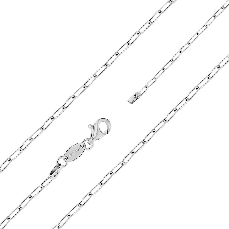 My Imenso Zilveren collier paperclip 50cm | 27012750