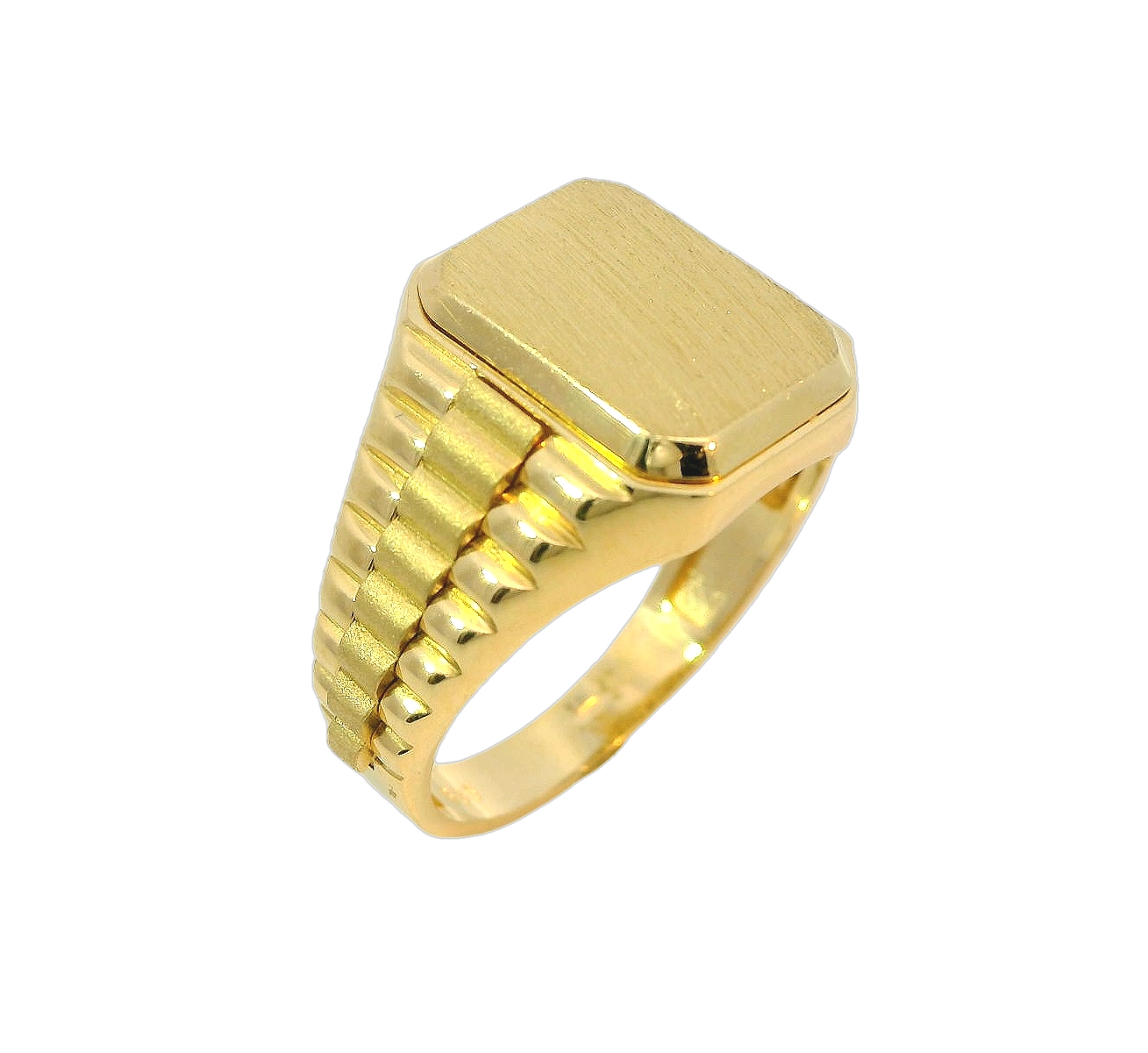 Deze ring van Louis Bros is vervaardigd uit 14 karaat geelgoud (7.37 gr.)
Deze prachtige zegelring is gemaakt van 14 karaat goud en heeft een tijdloos en elegant design. De ring is perfect voor dagelijks gebruik of speciale gelegenheden en straalt stijl en klasse uit. Draag hem alleen aan je pink of combineer hem met andere ringen voor een trendy look. Een eyecatcher voor elke outfit!
De ring is verkrijgbaar in meerdere afmetingen.