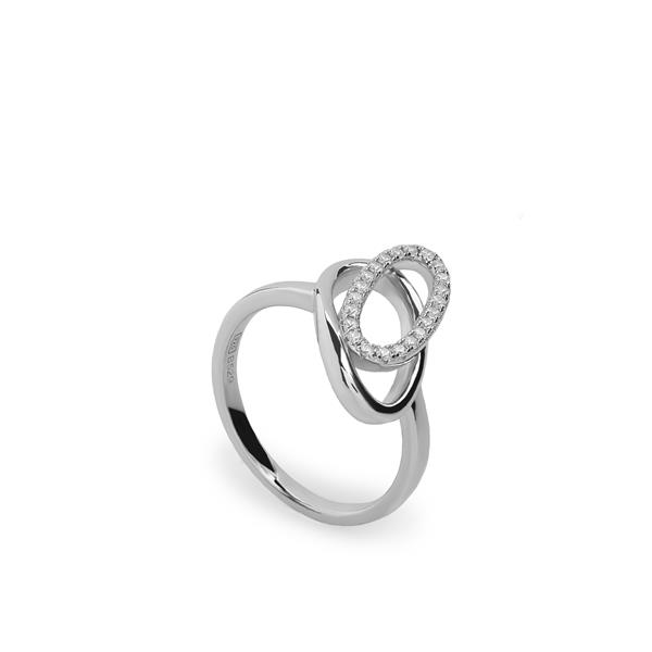 Leuke fantasie ring met zirkonia