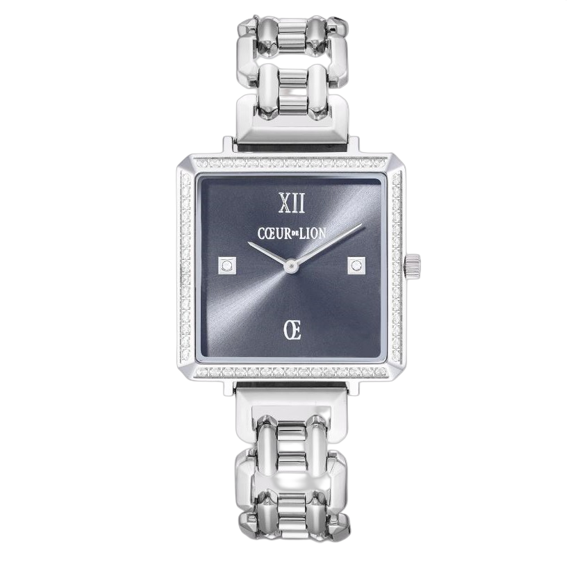 Dit elegante Coeur de Lion 7670/74-1724 horloge is speciaal ontworpen voor de moderne vrouw die waarde hecht aan zowel stijl als functionaliteit.

Dit horloge uit de Iconic Cube Sparkling-serie kenmerkt zich door een zilverkleurige stalen kast met een diameter van 32 mm, perfect voor een subtiele, maar opvallende aanwezigheid op de pols. De antracietkleurige wijzerplaat is verfraaid met kristallen en Romeinse uurmarkeringen, die elk moment van de dag een sprankje luxe toevoegen.