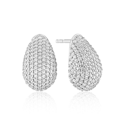 Dit zijn oorbellen in zilver met zirconia van het merk Sif Jakobs gemaakt voor dames.
