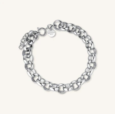 Rosefield Chunky Roll Bracelet Silver JBCBS-J896