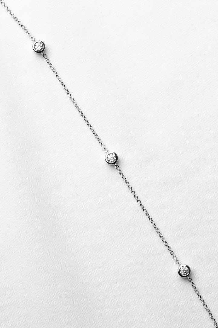 Armband zilver met zirconium