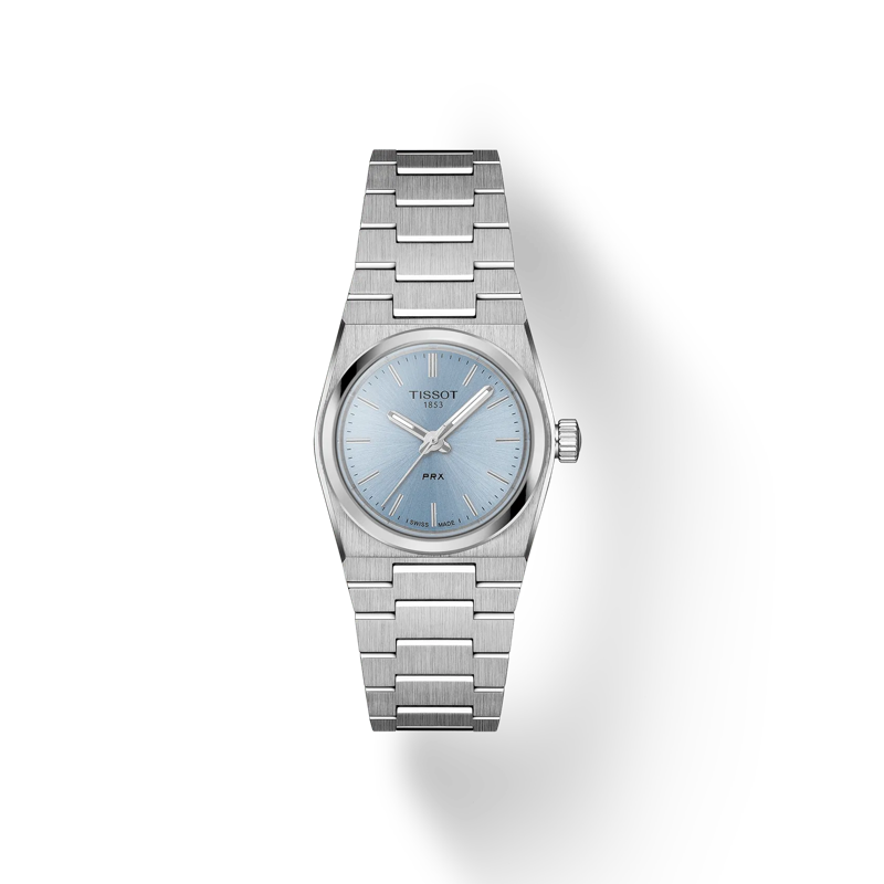 De Tissot PRX T1370101135100 is een elegante polshorloge met een roestvrijstalen kast en band, blauwe wijzerplaat, en een krasbestendig saffierglas. Het is voorzien van Zwitserse quartz-beweging en is waterbestendig tot 10 ATM. Dit horloge, ideaal voor zowel casual als formele gelegenheden, past perfect bij een zilverkleurige look. Draag het met vertrouwen en stijl!