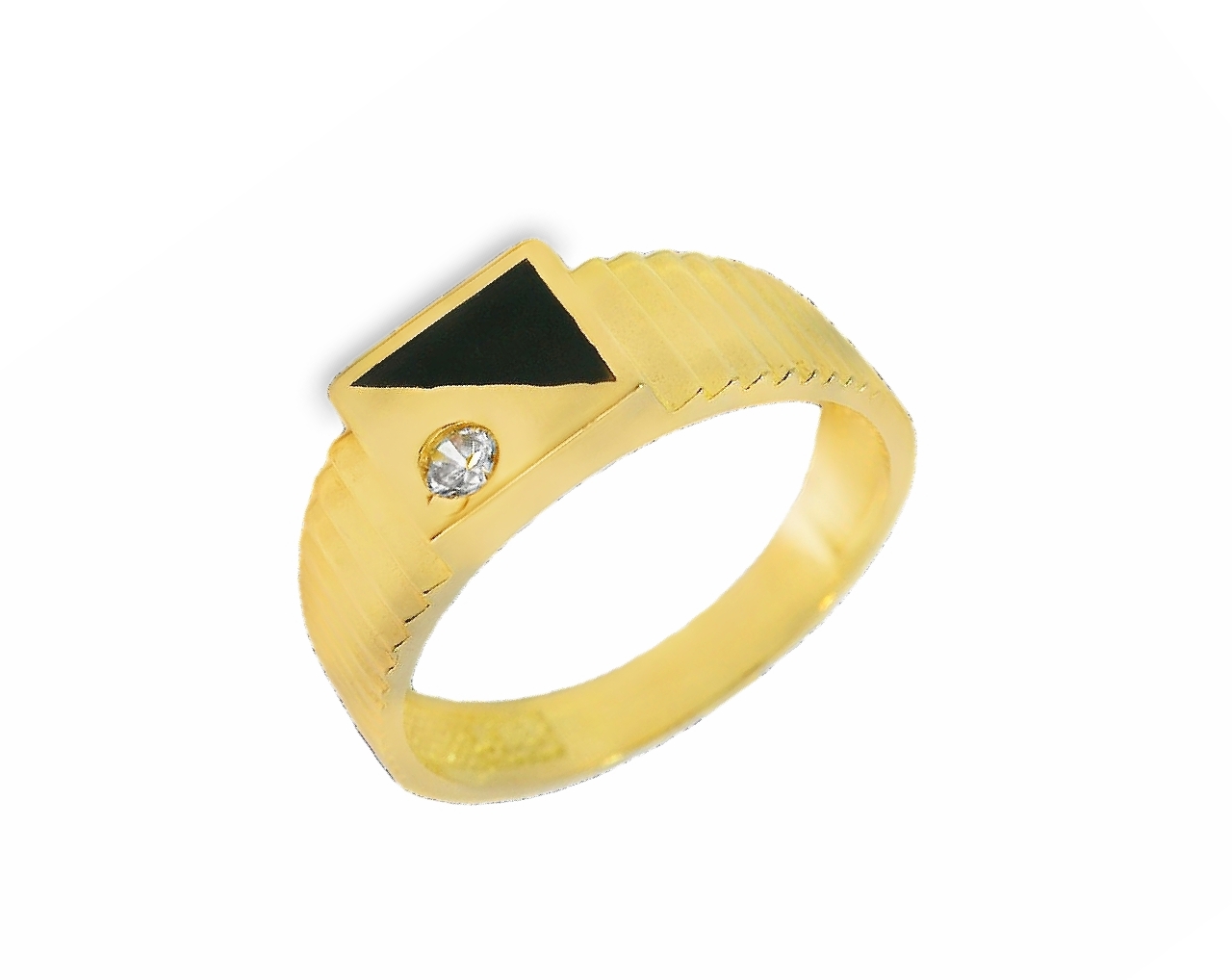 Deze ring van Louis Bros is vervaardigd uit 14 karaat geelgoud (3.63 gr.) 
Deze prachtige zegelring van 14 karaat is voorzien van zirkonia en onyx, wat zorgt voor een stijlvolle en chique uitstraling. De ring is perfect te combineren met zowel casual als formele outfits. Draag deze ring om je pink of ringvinger voor een elegante en tijdloze look. Deze ring is een must-have voor elke sieradencollectie.
De ring is verkrijgbaar in meerdere afmetingen.