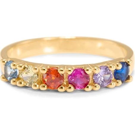 Laat je betoveren door de schitterende SWBR10135-Y91 Happiness 14k gouden ring met zirkonia van Swing Jewels. Deze betoverende ring met steen straalt pure elegantie uit en is een ware eyecatcher voor elke gelegenheid. Met zijn prachtige ontwerp en sprankelende details is deze ring een absolute must-have voor elke moderne vrouw.

Deze goudkleurige ring is vakkundig vervaardigd uit 14 karaat geelgoud en is bezet met een glinsterende zirkonia in meerkleurig. Deze adembenemende combinatie van materialen en kleuren geeft de ring een unieke uitstraling die perfect past bij de stijlvolle en zelfverzekerde vrouw van vandaag. Een tijdloos en elegant sieraad dat elke outfit een vleugje glamour geeft. Ontdek de onweerstaanbare charme van deze prachtige ring en laat jezelf stralen.