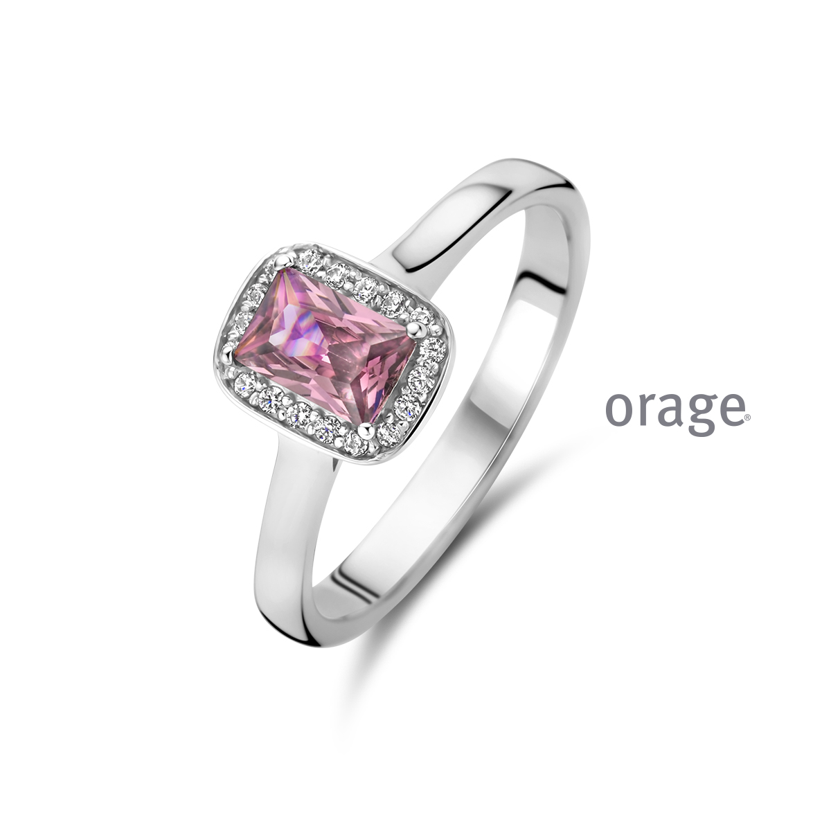 Zilveren ring met kleurstenen
BA049
