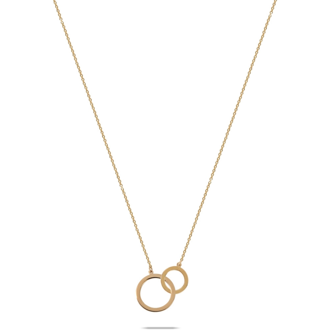Monzario - 14kt geelgouden collier met incl. hanger, 45cm - 1150-C Geel