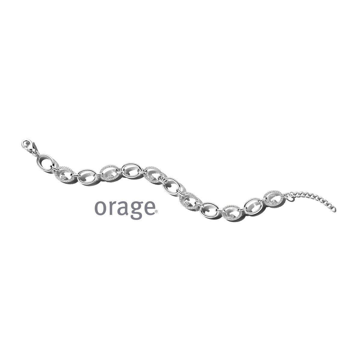 Zilveren armband met zirkoon
BA089