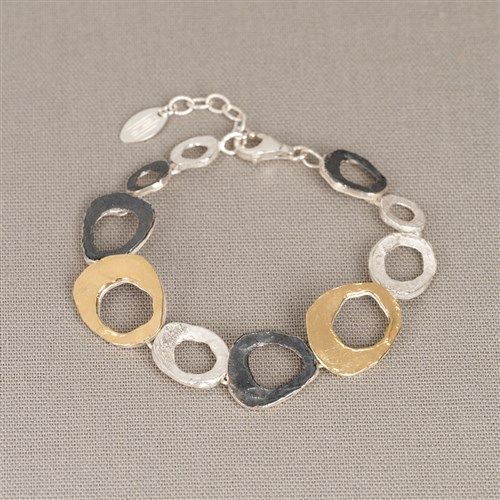 21493JEH armband verguld kringen.