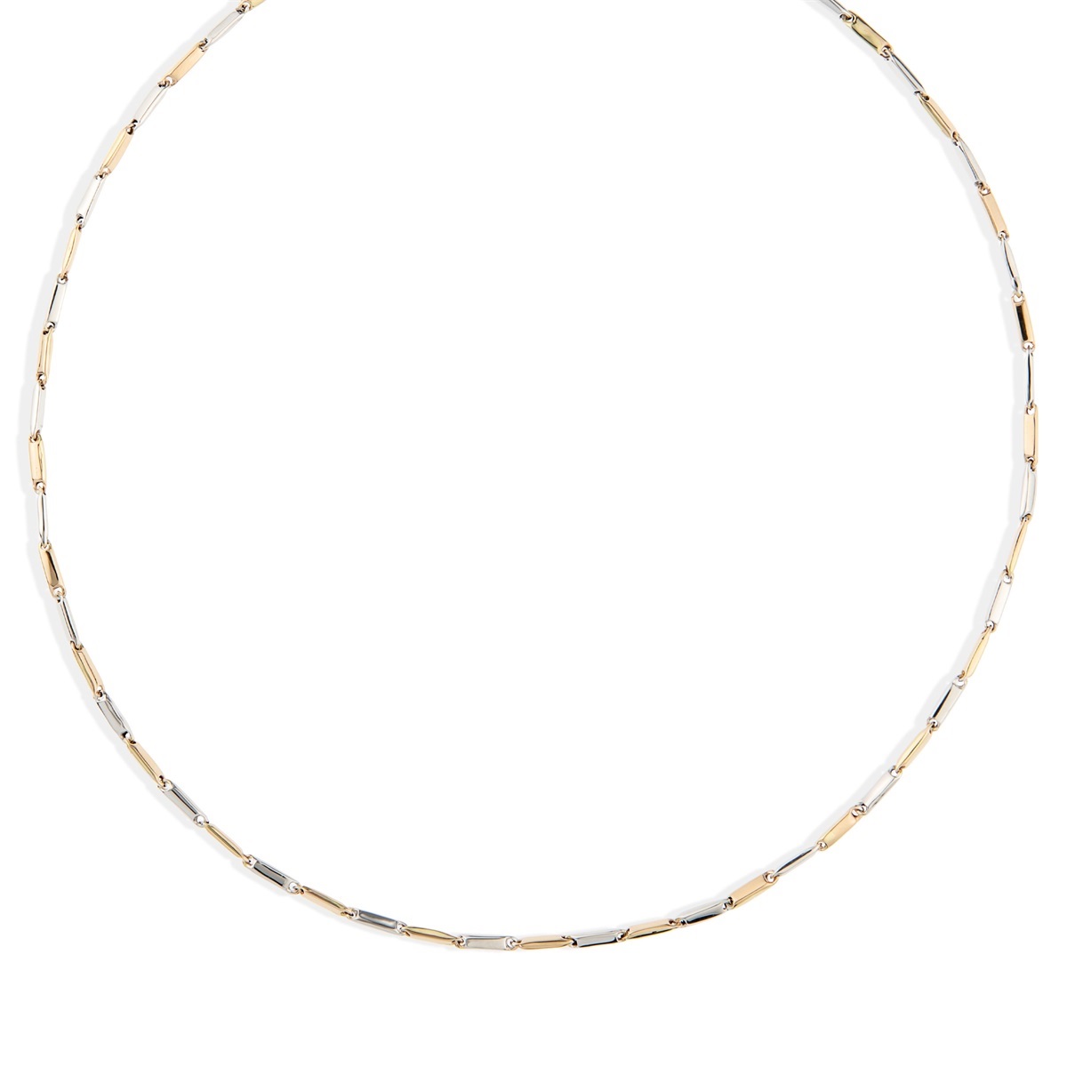 Bicolor gouden collier.