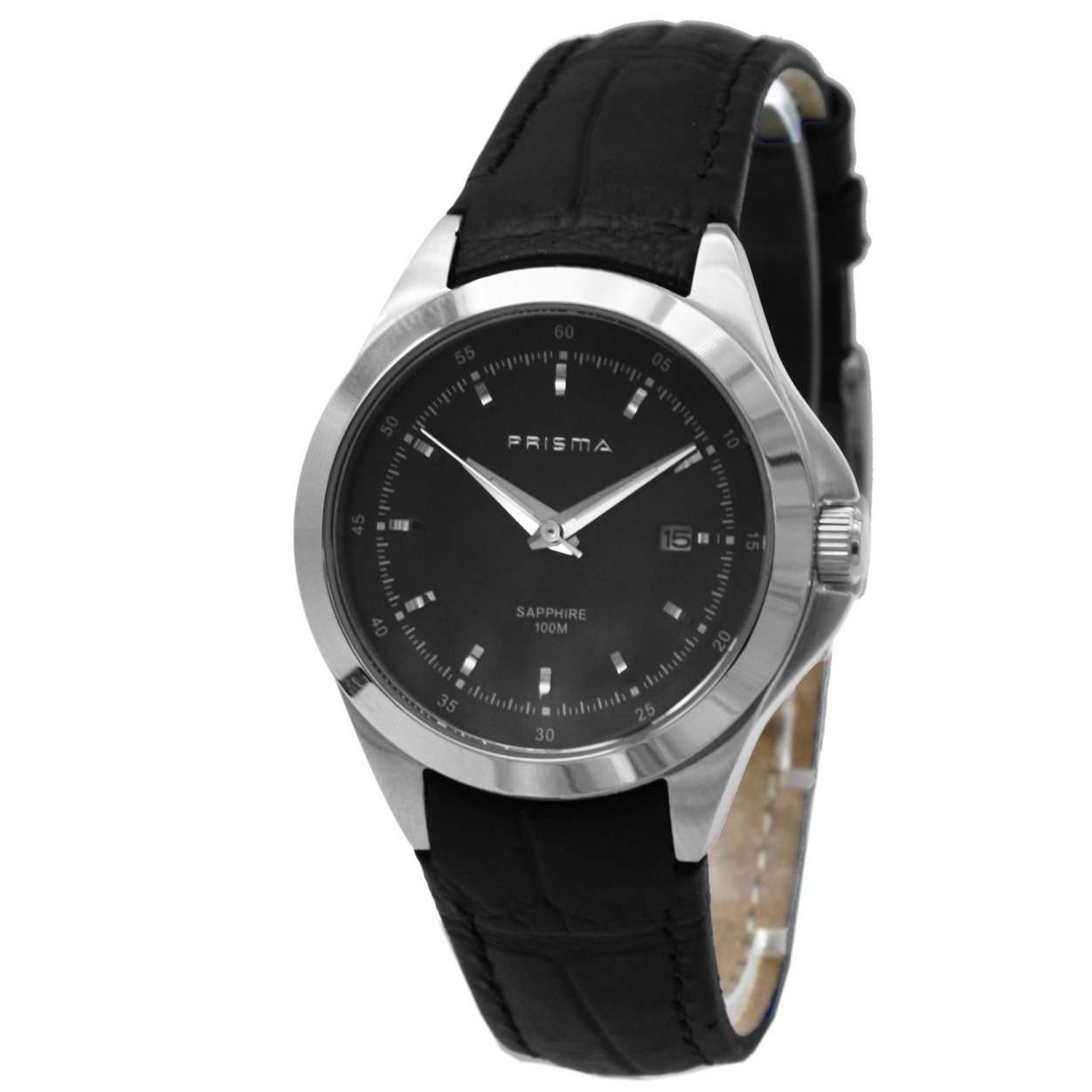 P.2896 / 33E831125 
Kast Breedte: 31mm
Kast dikte: 8mm
Kast materiaal: All Stainless Steel
Uurwerk: Miyota (met datum)
Waterdichtheid: 10bar
Horlogeband:  leer met Stainless Steel gesp
Maat aansluiting band: 18mm
Wijzerplaat: zwart met zilver aanduiding
Lichtfunctie: Glow in the dark
Extra: Saffier glas

code: catz
