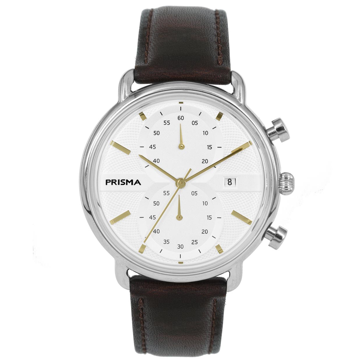 Prisma horloge 1921 heren multifunctie edelstaal 

Algemeen
Geslacht: heren
Model: P.1921

Voordelen
- band echt leer bruin (bruin kleurig stiksel)
- multi-functie
- wijzerplaat zilver met goudkleurige streepjes
- ook voor brede pols (max.229 mm)
- 24 uurs aanduiding
- dagwijzer
- rundleer
- quartz
- maat kast 42mm (breedte) 11,7mm (dikte)


