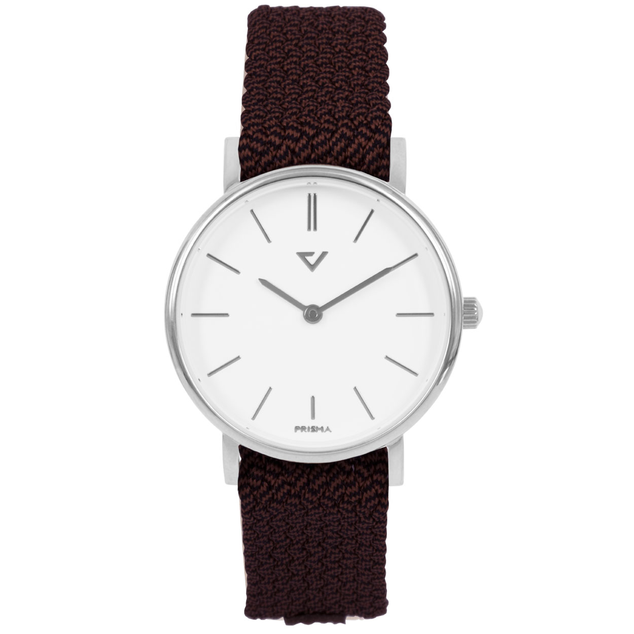 Prisma horloge 1860.WE27 dames edelstaal 5 ATM 

Algemeen
Geslacht: dames
Model: P.1860.WE27

Voordelen
- band nylon wijnrood met echt leder afwerking
- wijzerplaat wit met zilvere streepjes
- spat waterdicht: handenwassen, regen
- doorgestikte band
- quartz
- maat kast 32mm (breedte) 7mm (dikte)